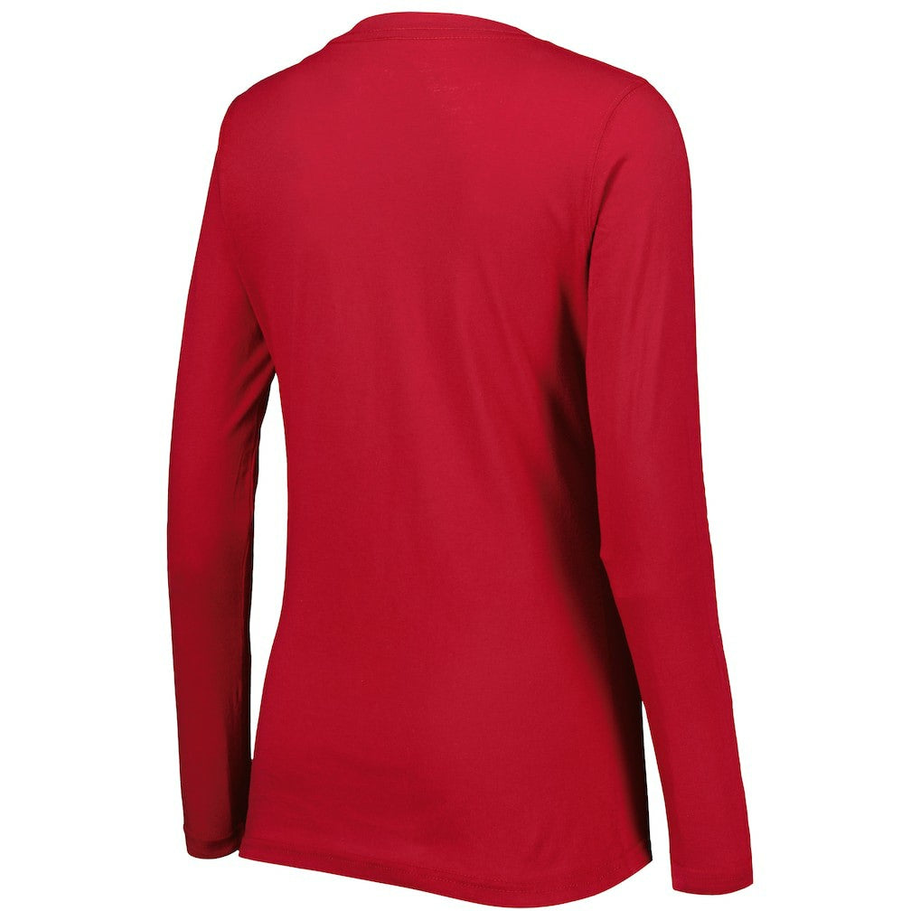 Arizona Cardinals G-III 4Her by Carl Banks Women's Post Season Long Sleeve V-Neck T-Shirt Cardinal