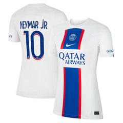 Neymar Jr. Paris Saint-Germain Women's 2022/23 Third Breathe Stadium Replica Player Jersey White