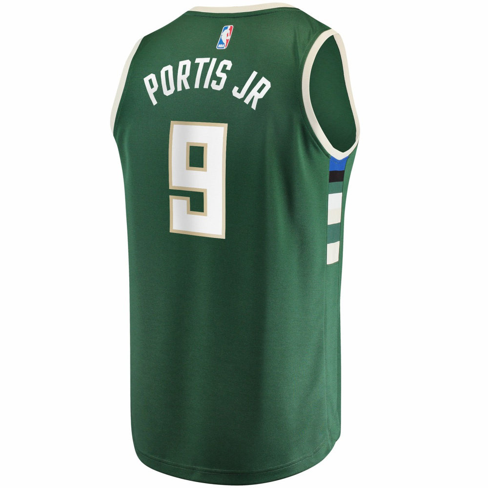 Bobby Portis Milwaukee Bucks Fast Break Replica Jersey Icon Edition Green