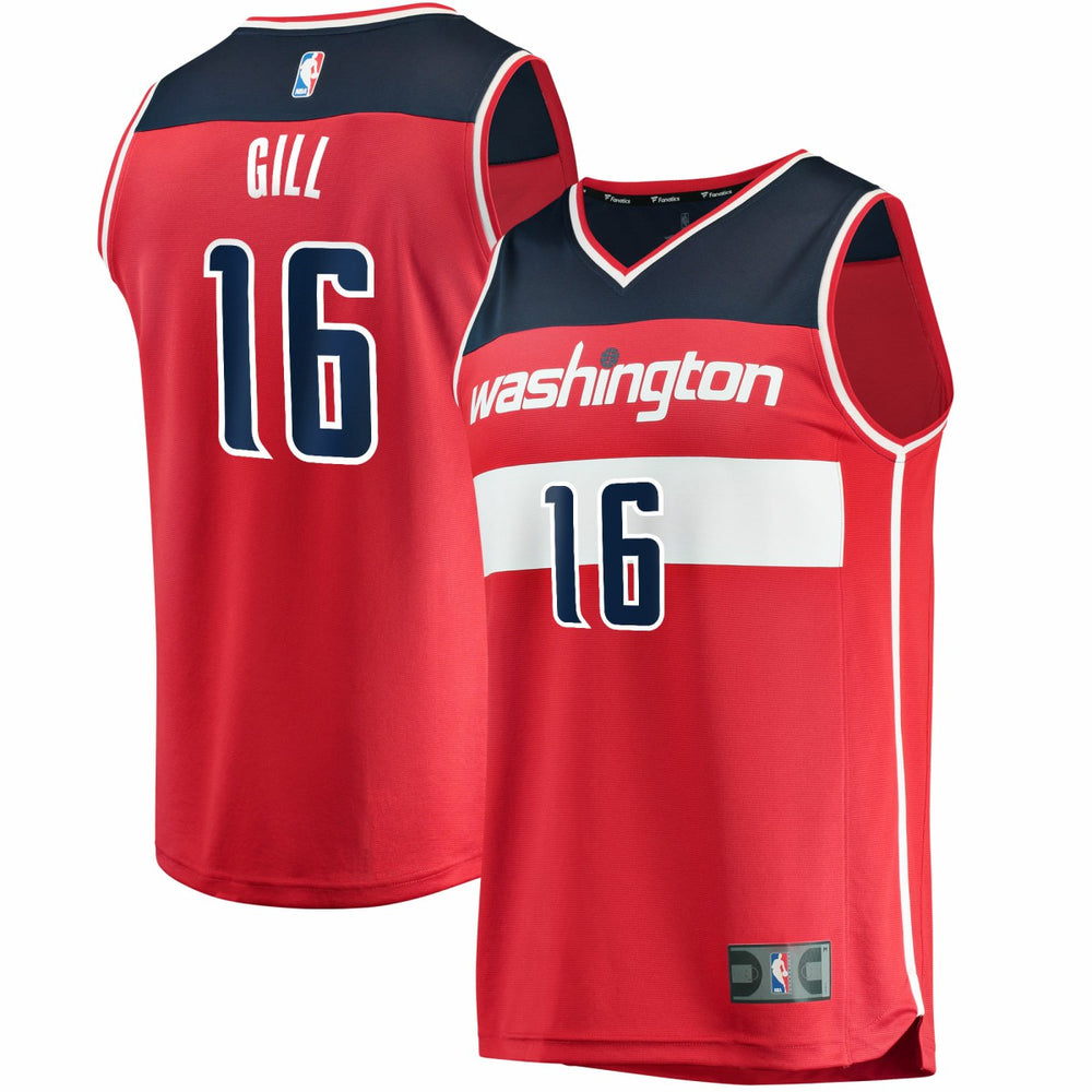 Anthony Gill Washington Wizards Fast Break Replica Jersey Icon Edition Red