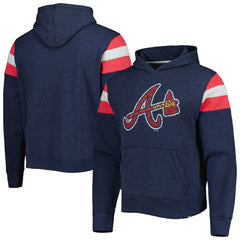 Atlanta Braves '47 Premier Nico Pullover Hoodie - Navy Hoodies