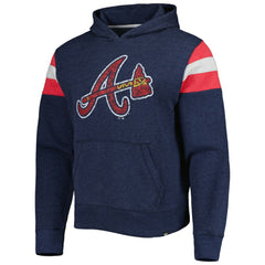 Atlanta Braves '47 Premier Nico Pullover Hoodie - Navy Hoodies
