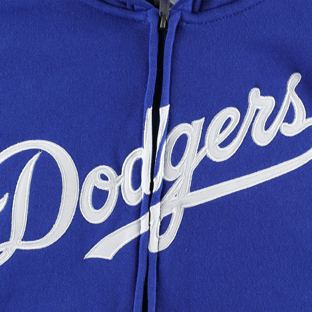 Los Angeles Dodgers Youth Wordmark Full-Zip Fleece Hoodie - Royal Hoodies
