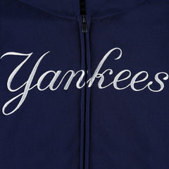 New York Yankees Youth Wordmark Full-Zip Fleece Hoodie - Navy Hoodies