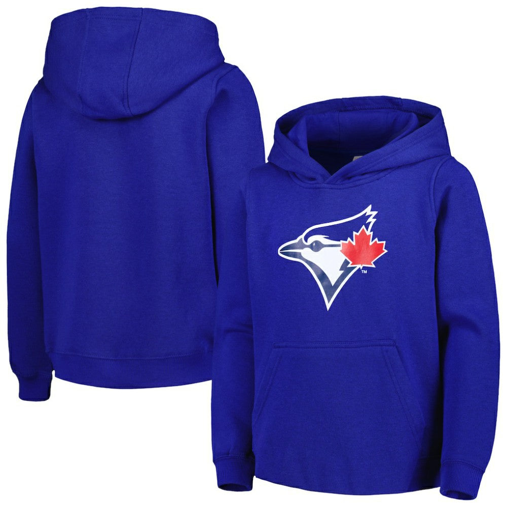 Toronto Blue Jays Youth Team Primary Logo Pullover Hoodie - Royal Hoodies
