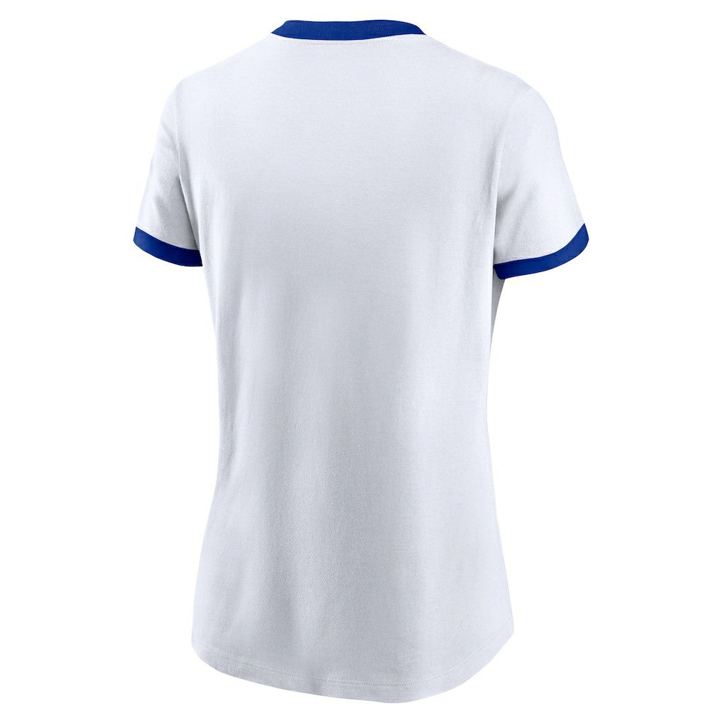 Los Angeles Rams Women's Rewind Ringer T-Shirt White