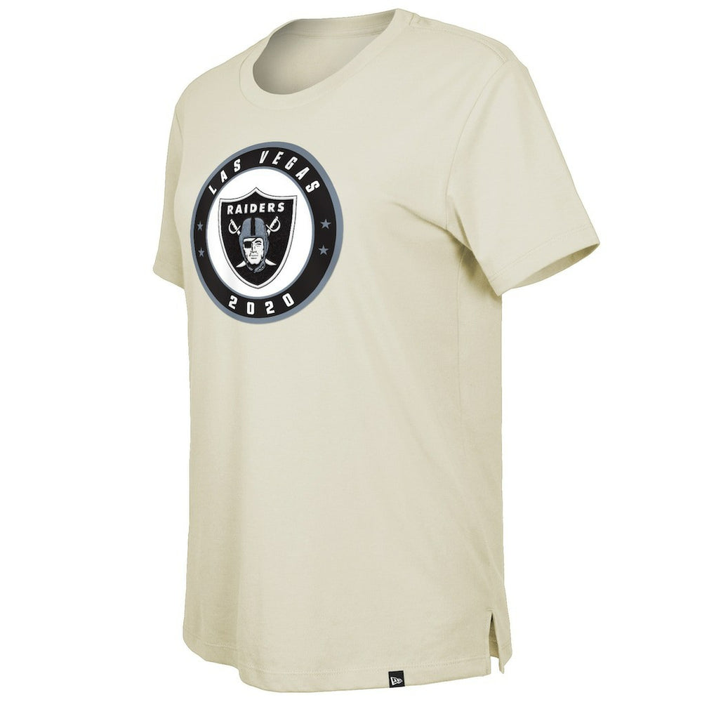 Las Vegas Raiders New Era Women's 2023 NFL Draft T-Shirt Cream