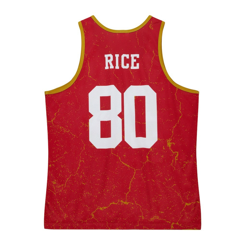 Jerry Rice San Francisco 49ers 1994 Player Burst Tank Top Scarlet