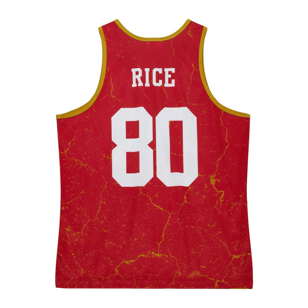 Jerry Rice San Francisco 49ers 1994 Player Burst Tank Top Scarlet