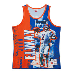 John Elway Denver Broncos 1994 Player Burst Tank Top Royal