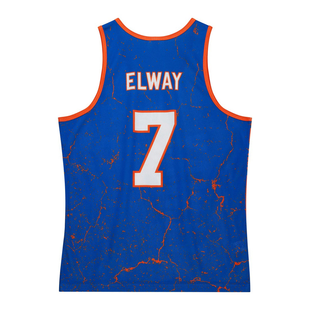 John Elway Denver Broncos 1994 Player Burst Tank Top Royal