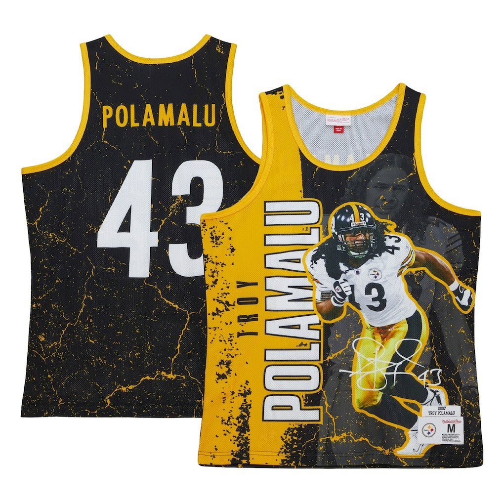 Troy Polamalu Pittsburgh Steelers 2007 Player Burst Tank Top Black