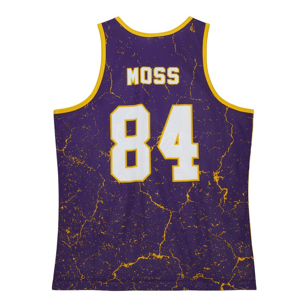 Randy Moss Minnesota Vikings 1998 Player Burst Tank Top Purple