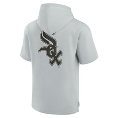 Chicago White Sox Fanatics Unisex Elements Super Soft Fleece Short Sleeve Pullover Hoodie - Gray Hoodies