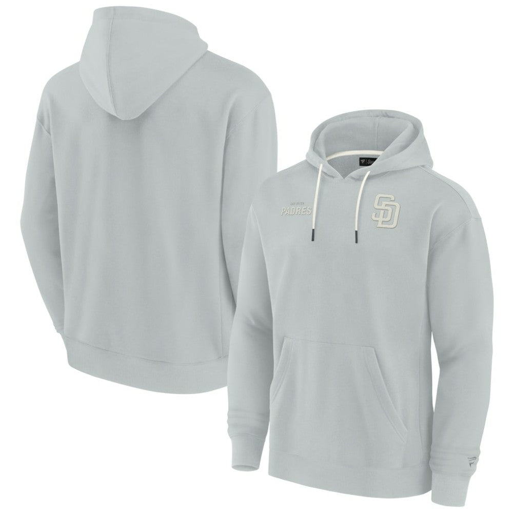 San Diego Padres Fanatics Unisex Elements Super Soft Fleece Pullover Hoodie - Gray Hoodies
