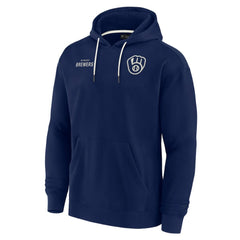 Milwaukee Brewers Fanatics Unisex Elements Super Soft Fleece Pullover Hoodie - Navy Hoodies