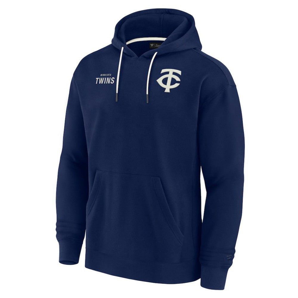 Minnesota Twins Fanatics Unisex Elements Super Soft Fleece Pullover Hoodie - Navy Hoodies