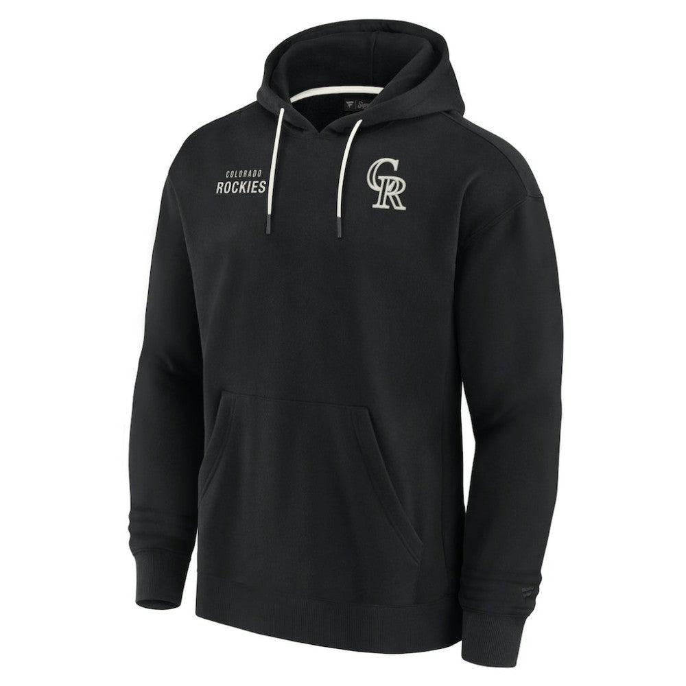 Colorado Rockies Fanatics Unisex Elements Super Soft Fleece Pullover Hoodie - Black Hoodies