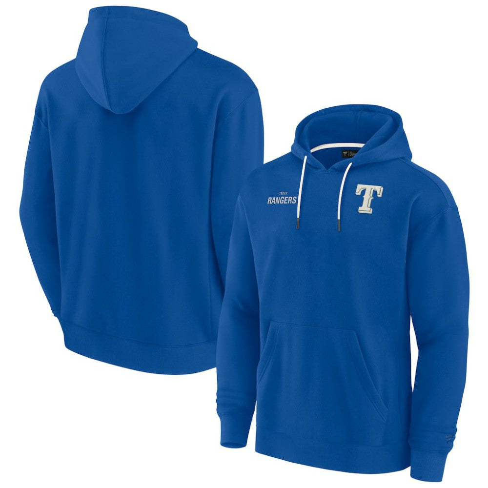 Texas Rangers Fanatics Unisex Elements Super Soft Fleece Pullover Hoodie - Royal Hoodies