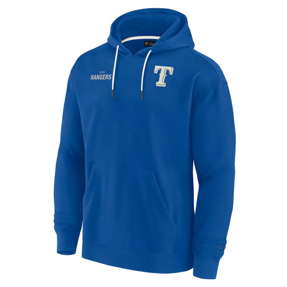 Texas Rangers Fanatics Unisex Elements Super Soft Fleece Pullover Hoodie - Royal Hoodies