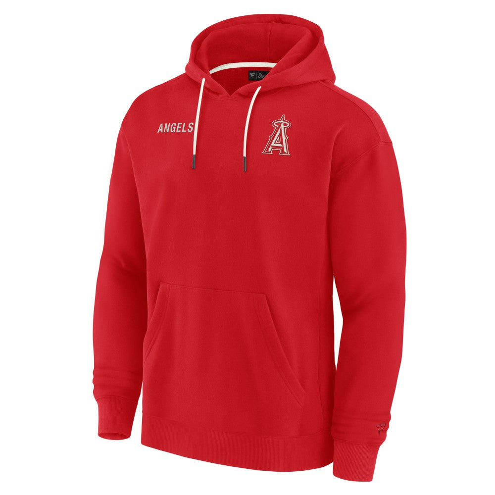 Los Angeles Angels Fanatics Unisex Elements Super Soft Fleece Pullover Hoodie - Red Hoodies