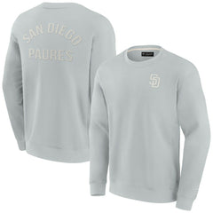 San Diego Padres Fanatics Unisex Super Soft Pullover Crew Sweatshirt - Gray Pullover