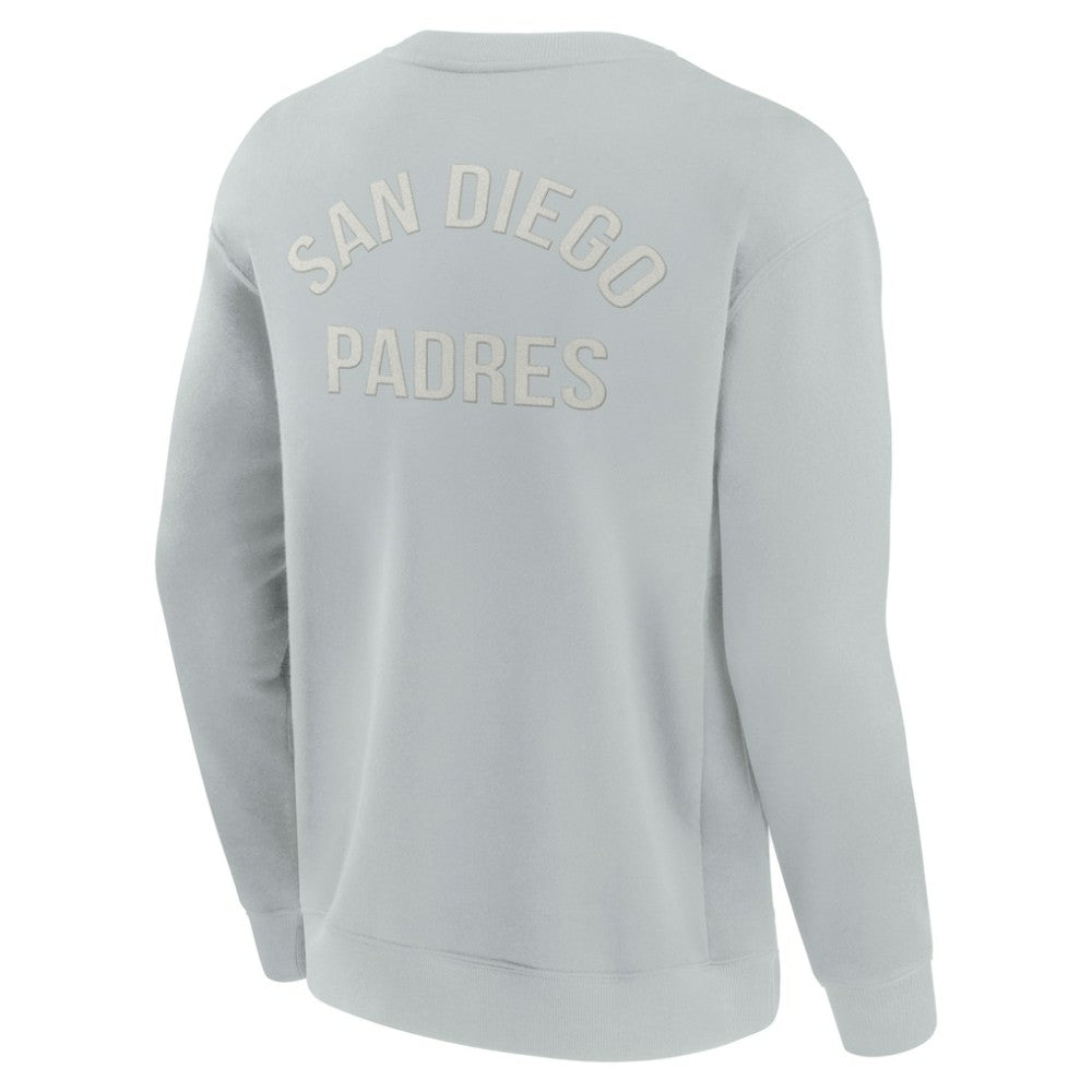San Diego Padres Fanatics Unisex Super Soft Pullover Crew Sweatshirt - Gray Pullover