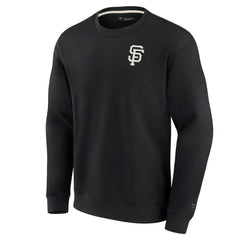 San Francisco Giants Fanatics Unisex Super Soft Pullover Crew Sweatshirt - Black Pullover