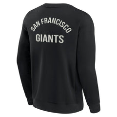 San Francisco Giants Fanatics Unisex Super Soft Pullover Crew Sweatshirt - Black Pullover