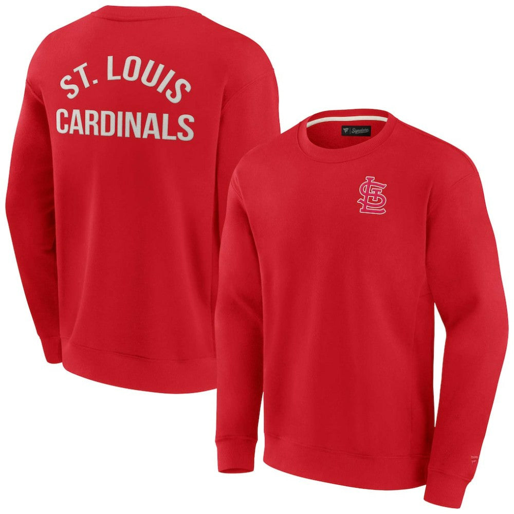 St. Louis Cardinals Fanatics Unisex Super Soft Pullover Crew Sweatshirt - Red Pullover