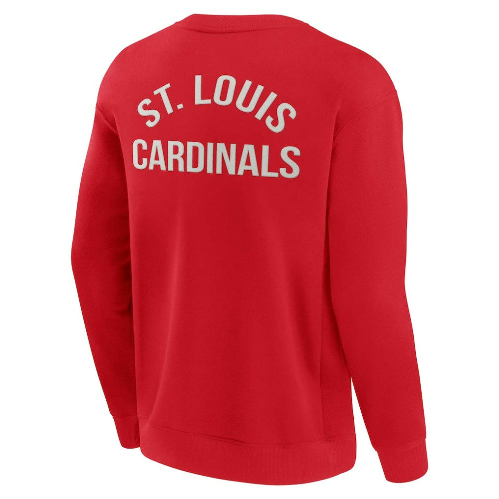 St. Louis Cardinals Fanatics Unisex Super Soft Pullover Crew Sweatshirt - Red Pullover