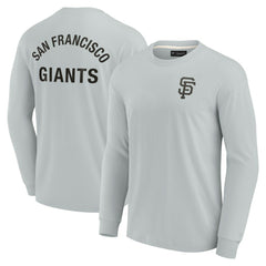 San Francisco Giants Fanatics Unisex Elements Super Soft Long Sleeve T-Shirt - Gray T-shirts