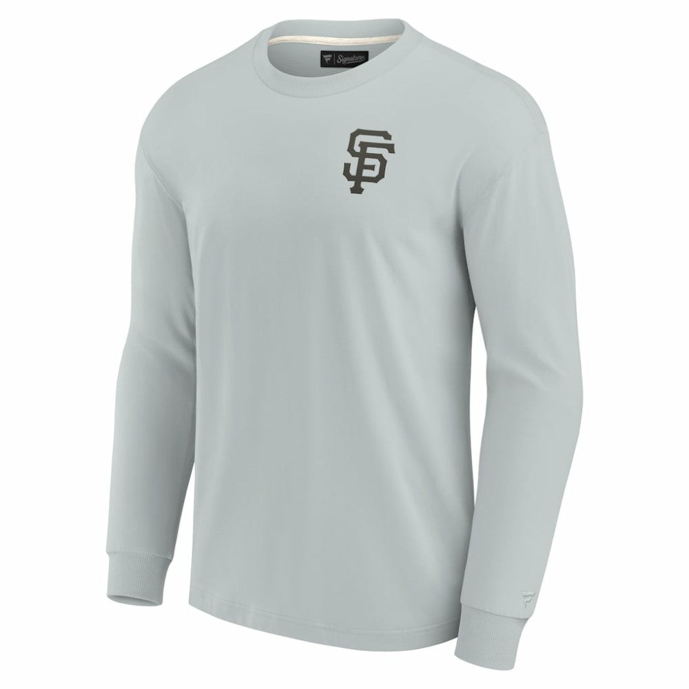 San Francisco Giants Fanatics Unisex Elements Super Soft Long Sleeve T-Shirt - Gray T-shirts