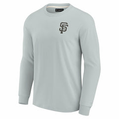 San Francisco Giants Fanatics Unisex Elements Super Soft Long Sleeve T-Shirt - Gray T-shirts