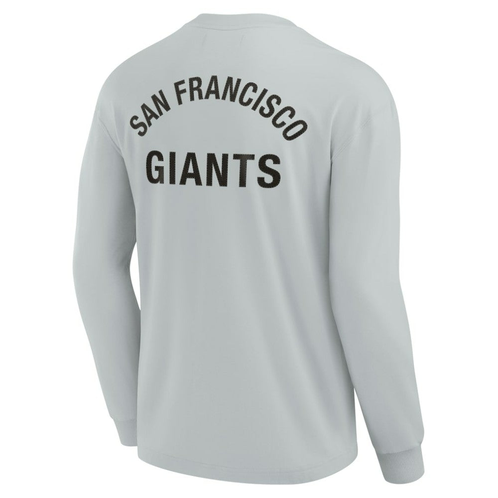 San Francisco Giants Fanatics Unisex Elements Super Soft Long Sleeve T-Shirt - Gray T-shirts