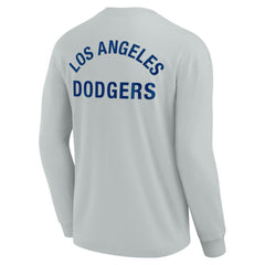 Los Angeles Dodgers Fanatics Unisex Elements Super Soft Long Sleeve T-Shirt - Gray T-shirts