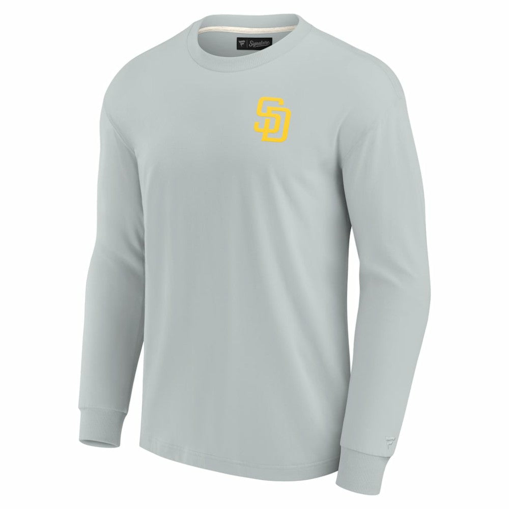 San Diego Padres Fanatics Unisex Elements Super Soft Long Sleeve T-Shirt - Gray T-shirts