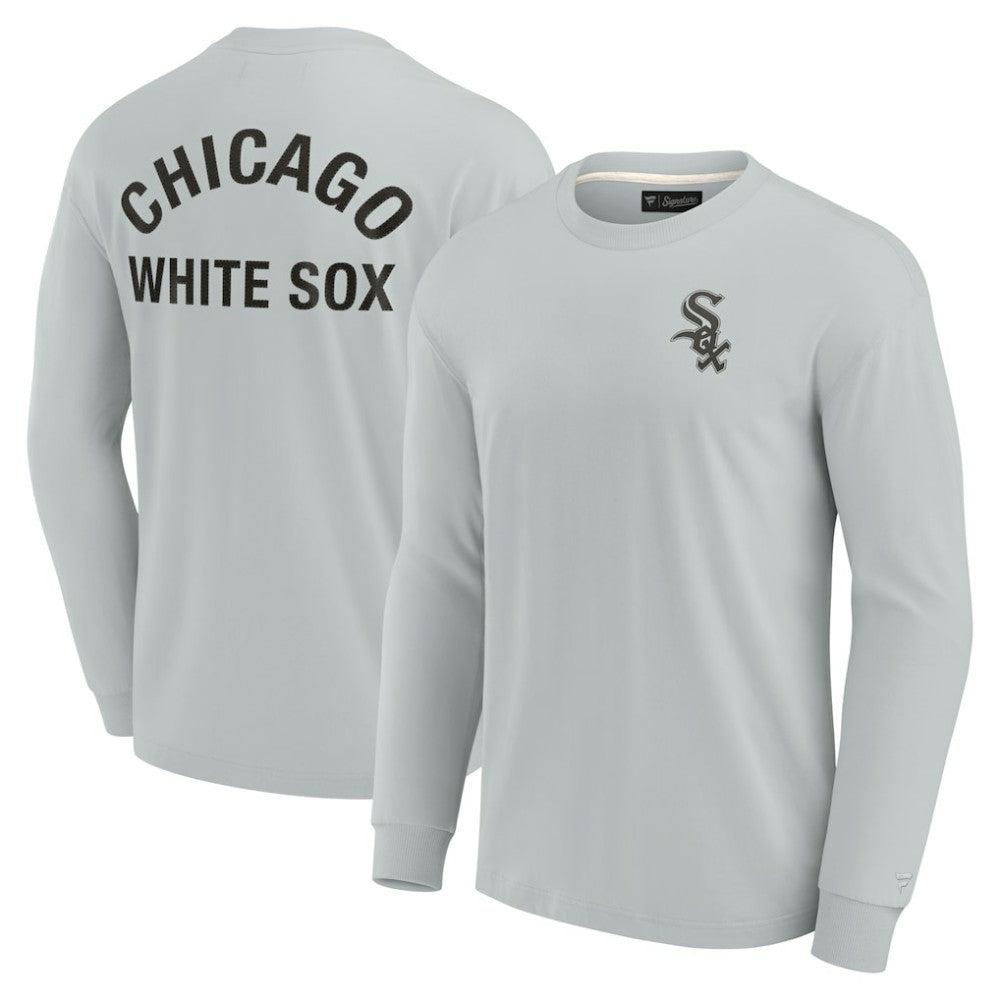 Chicago White Sox Fanatics Unisex Elements Super Soft Long Sleeve T-Shirt - Gray T-shirts
