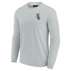 Chicago White Sox Fanatics Unisex Elements Super Soft Long Sleeve T-Shirt - Gray T-shirts