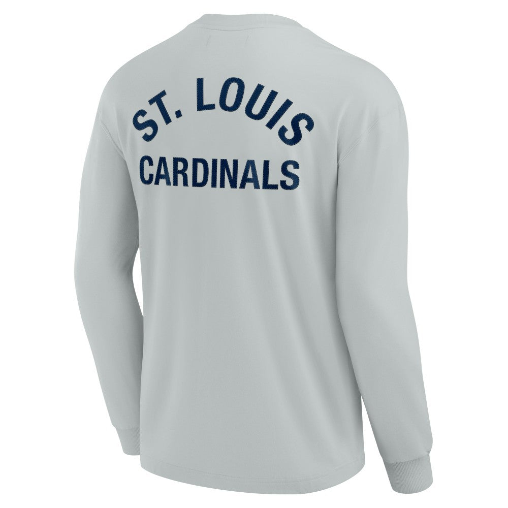St. Louis Cardinals Fanatics Unisex Elements Super Soft Long Sleeve T-Shirt - Gray T-shirts