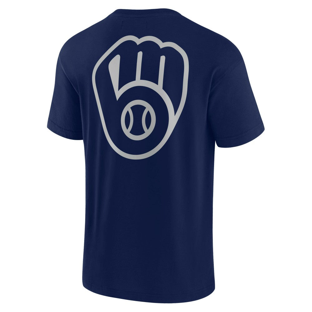 Milwaukee Brewers Fanatics Unisex Elements Super Soft Short Sleeve T-Shirt - Navy T-shirts