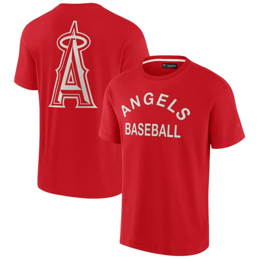 Los Angeles Angels Fanatics Unisex Elements Super Soft Short Sleeve T-Shirt - Red T-shirts