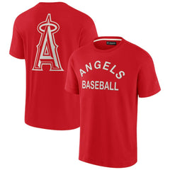 Los Angeles Angels Fanatics Unisex Elements Super Soft Short Sleeve T-Shirt - Red T-shirts