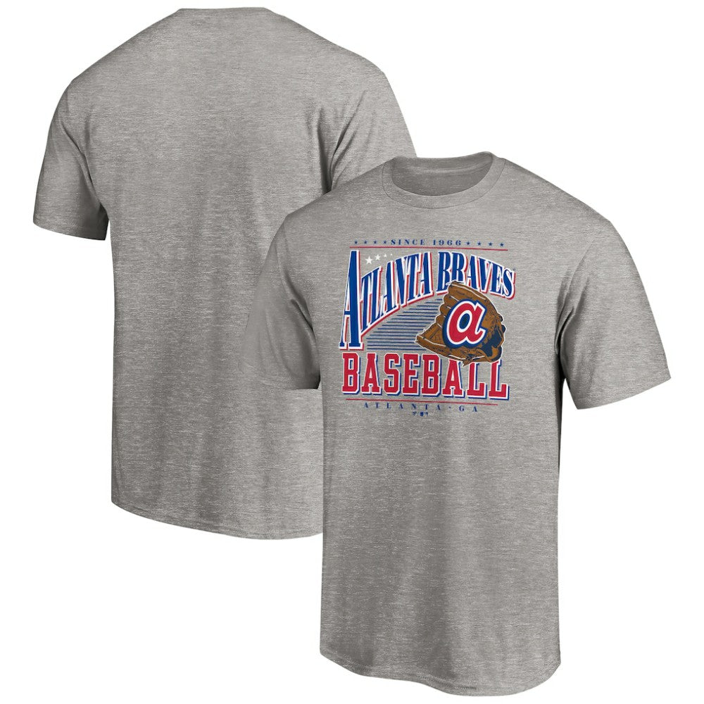 Atlanta Braves Cooperstown Collection Winning Time T-Shirt - Heather Gray T-shirts