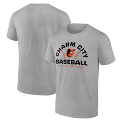 Baltimore Orioles Team Go For Two T-Shirt - Heather Gray T-shirts