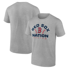 Boston Red Sox Team Go For Two T-Shirt - Heather Gray T-shirts