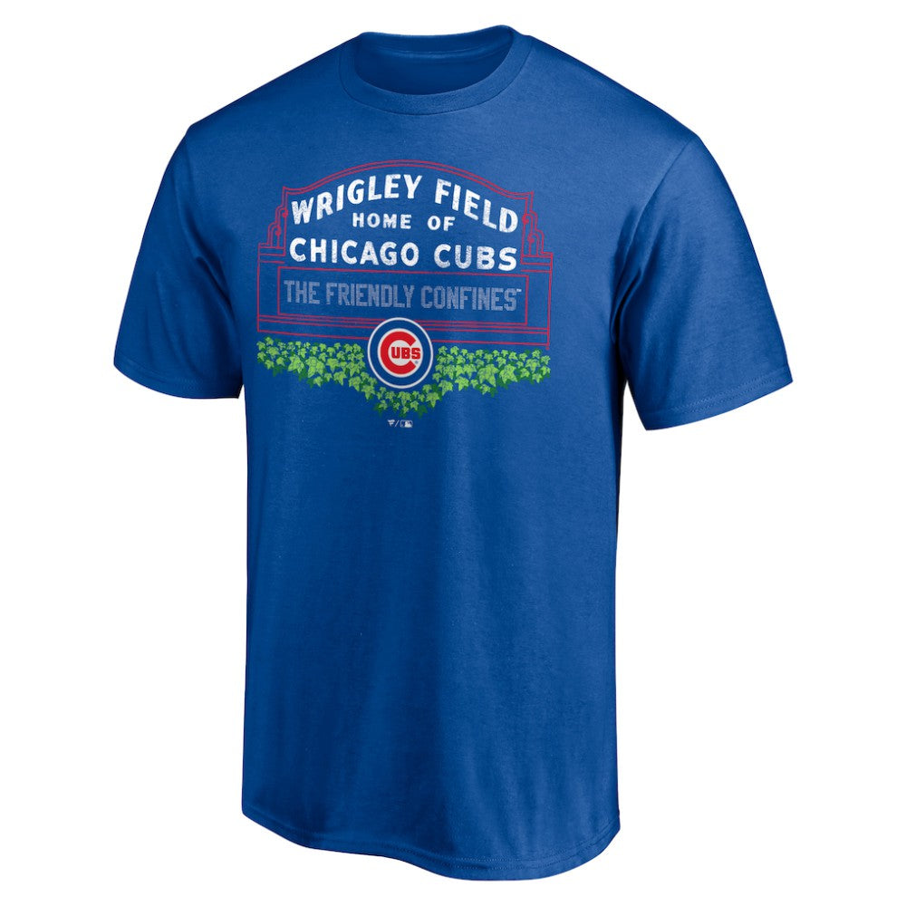 Chicago Cubs Wrigley Field Long Ball T-Shirt - Royal T-shirts