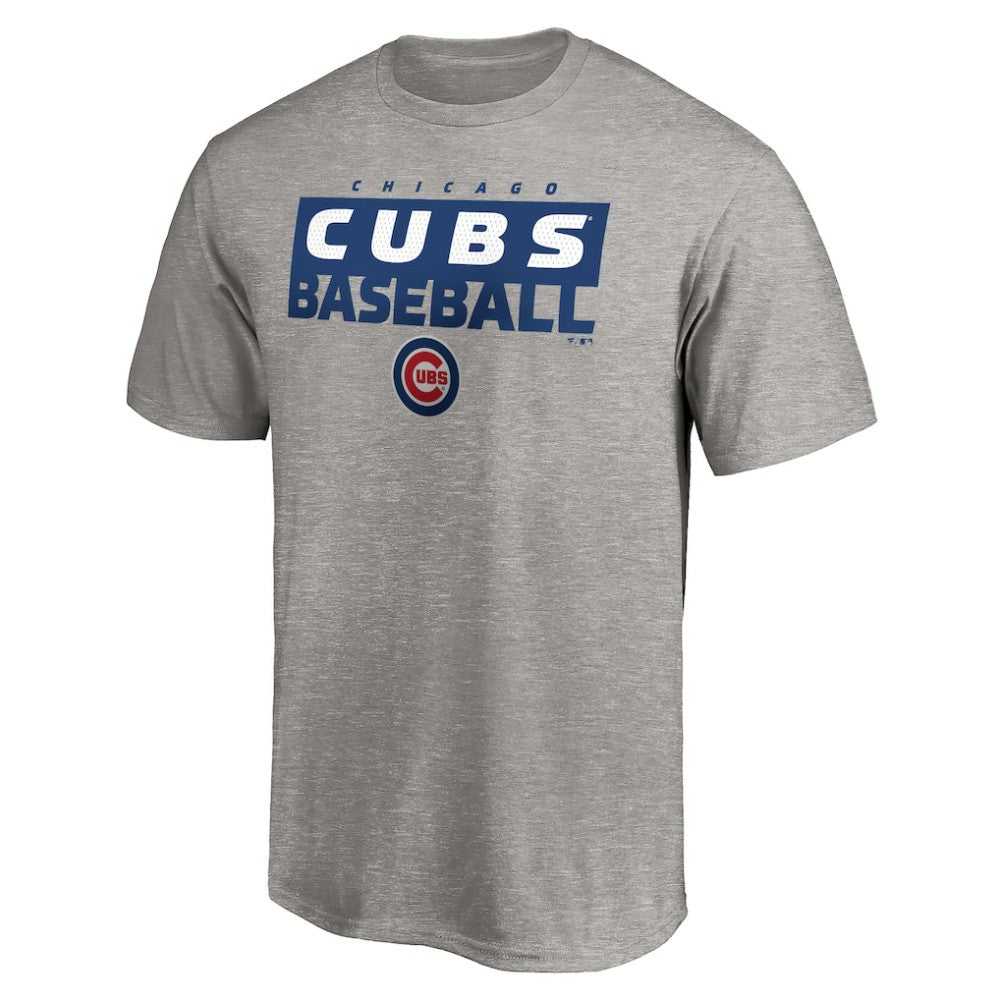 Chicago Cubs Gain Ground T-Shirt - Heather Gray T-shirts