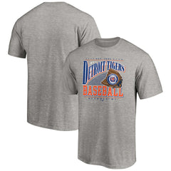 Detroit Tigers Cooperstown Collection Winning Time T-Shirt - Heather Gray T-shirts