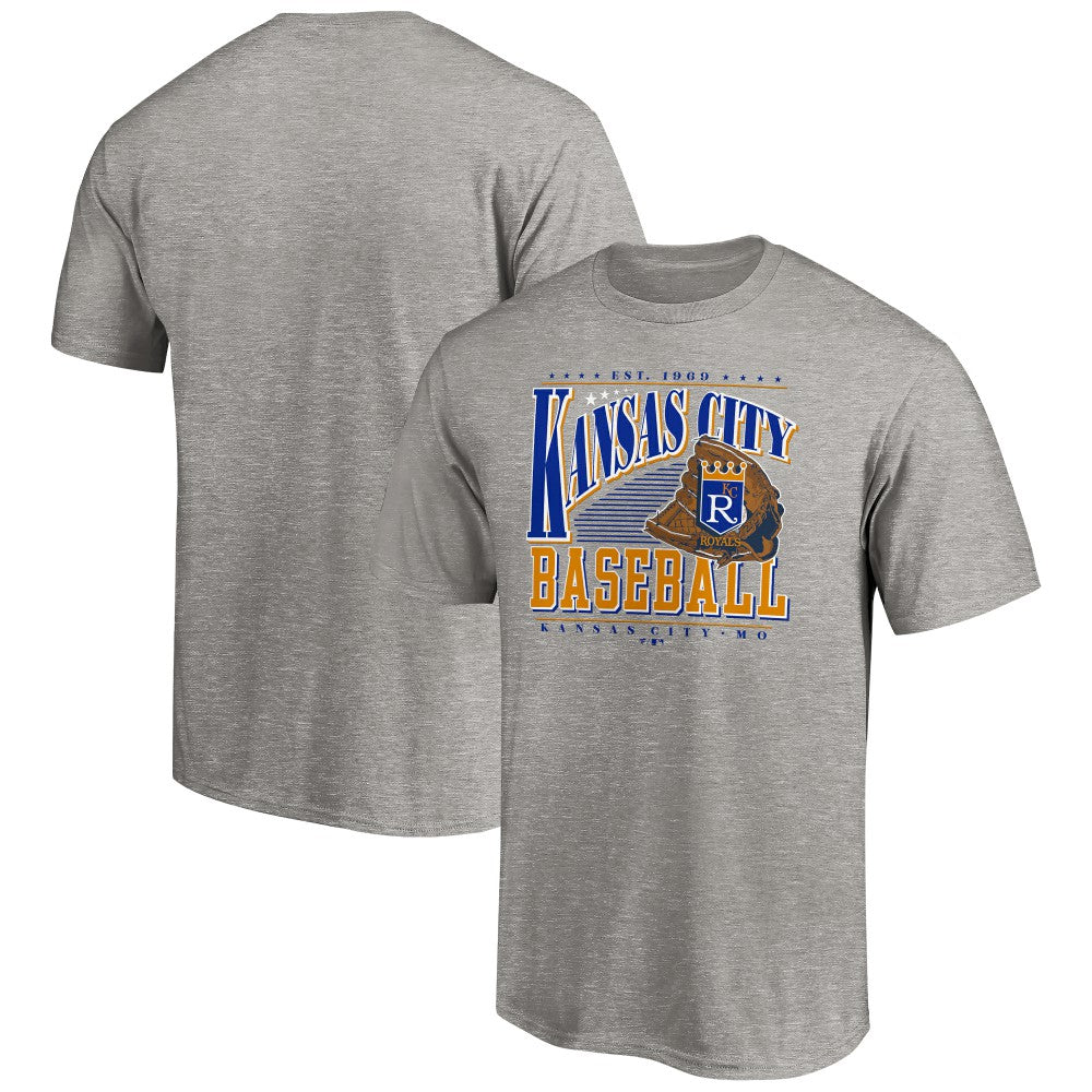 Kansas City Royals Cooperstown Collection Winning Time T-Shirt - Heather Gray T-shirts